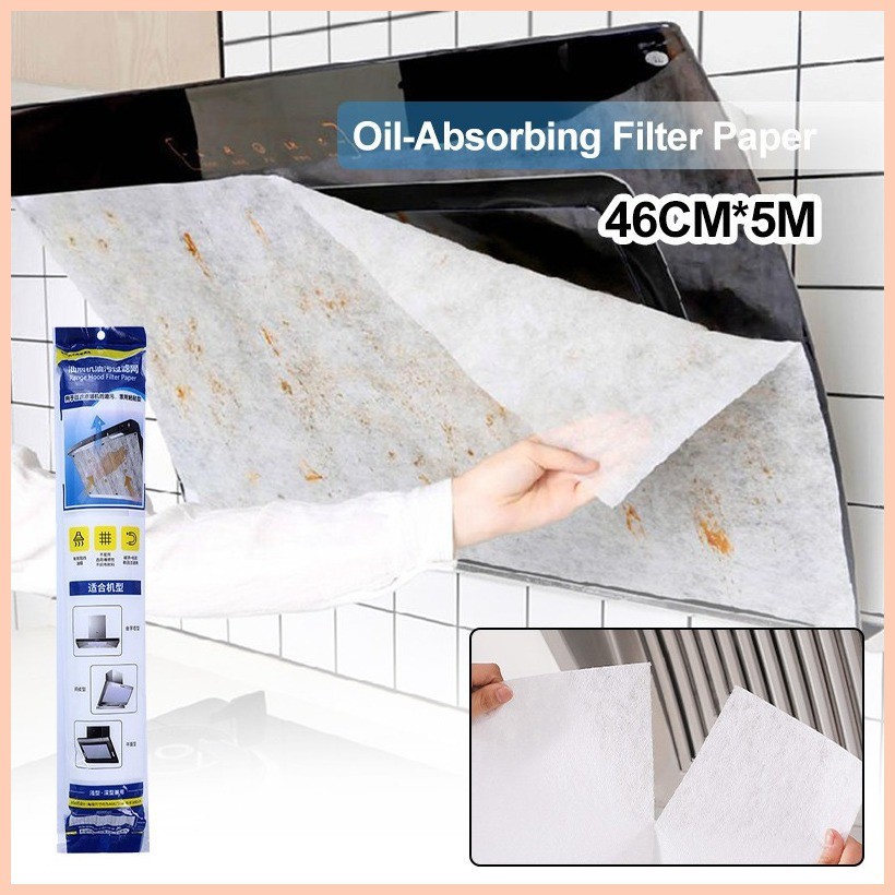 5m Kitchen Range Hood Oil-absorbing Paper Oil Filter Paper Non-woven ...
