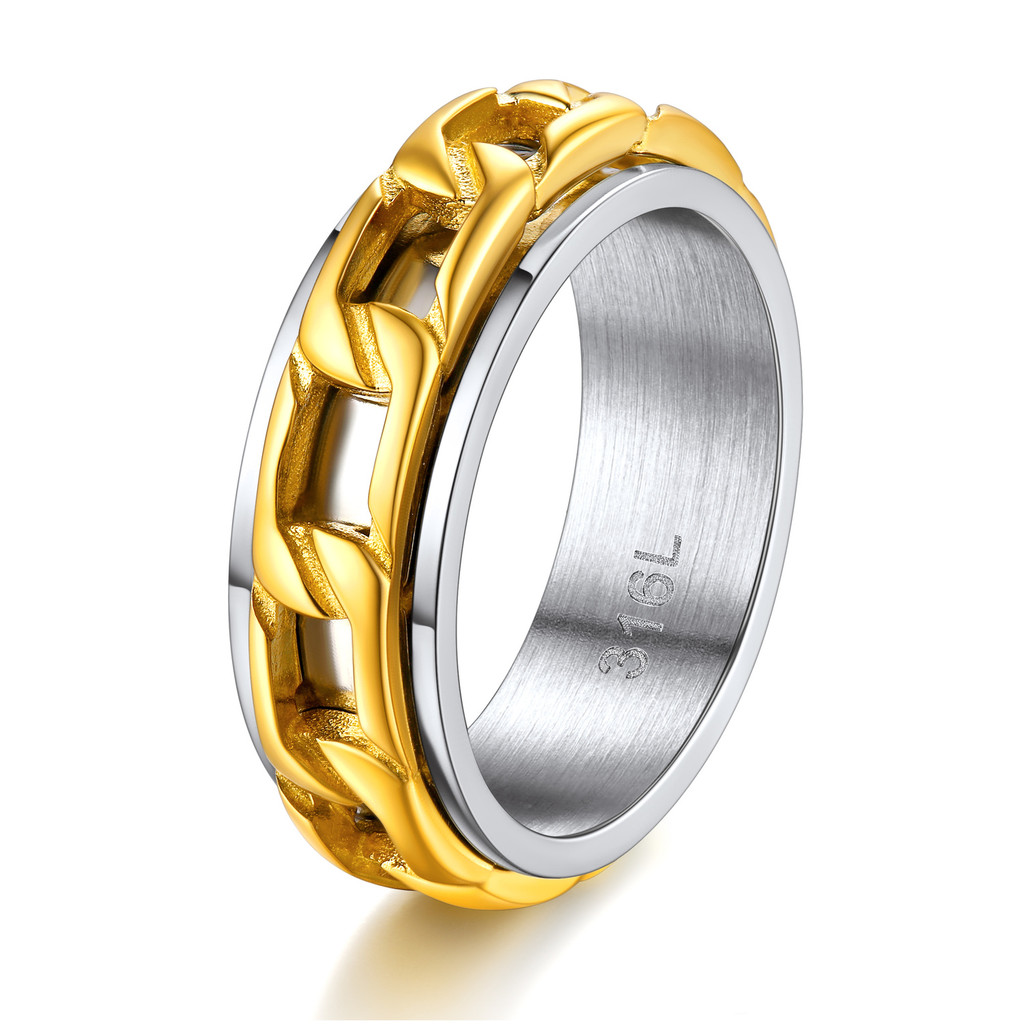 Chainspro Sturdy S ner Ring For Men Women Band Cuban K Chain/Celtic ...