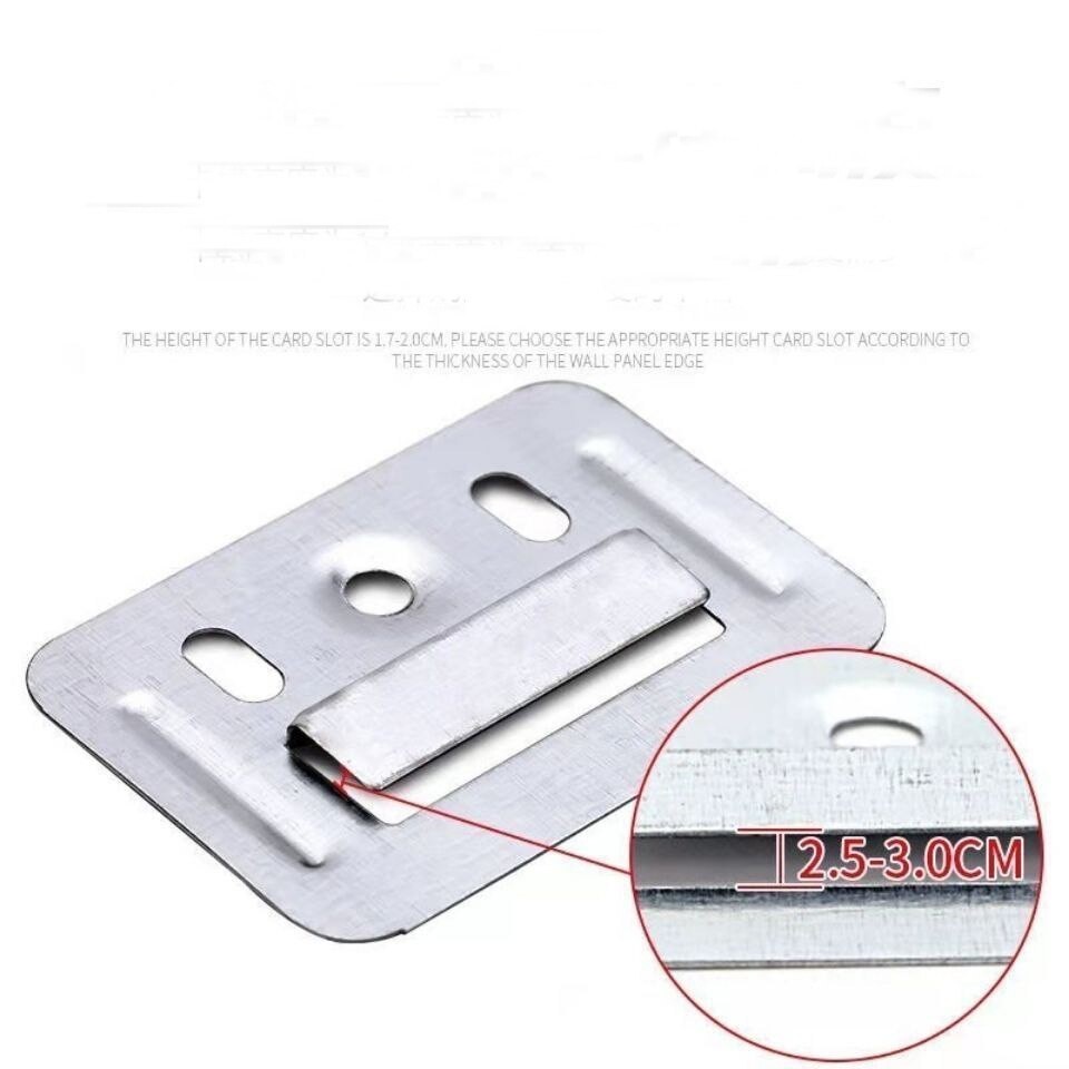 100Pcs Galvanized Steel Clips Wall Cladding Clip Metal PVC Wall Panel ...