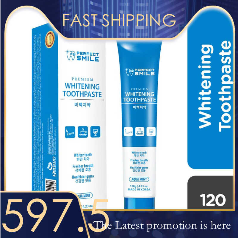 Perfect Smile Premium Whitening Toothpaste Aqua Mint 120G | Shopee ...