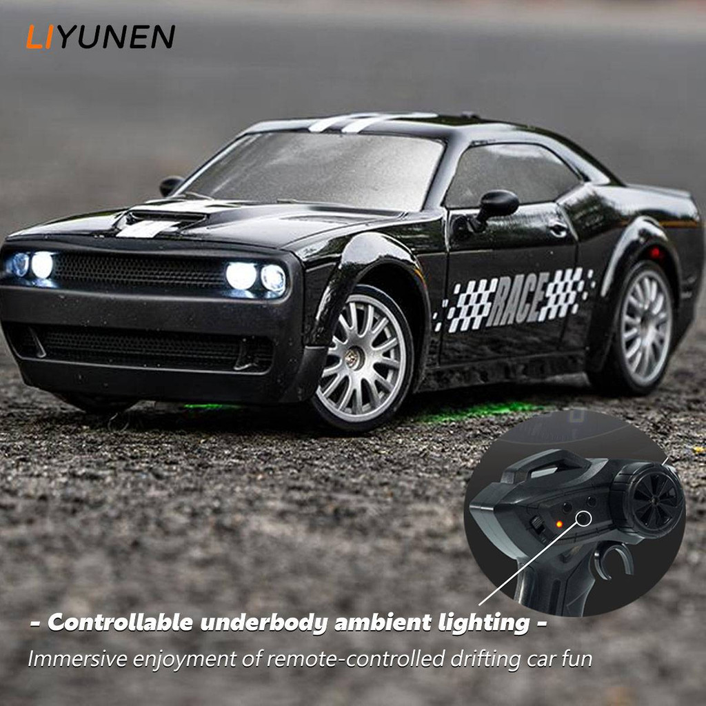 4WD RC Drift Car Toy Dodge SRT Hellcat Model Racing GTR Remote Control ...
