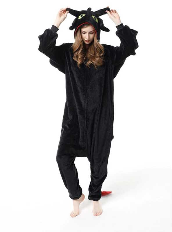 How To Train Your Dragon Toothless Onesie Costume For Adults Sleepwear ...