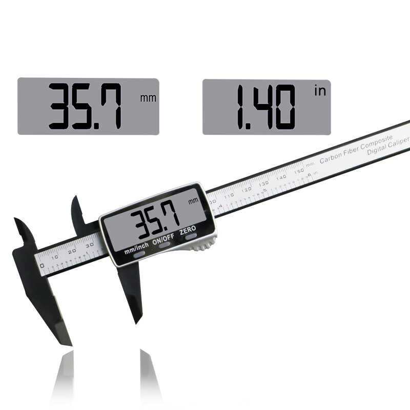 Mga c Large Screen 150mm 6 Inch LCD Digital Electronic Carbon Fiber ...