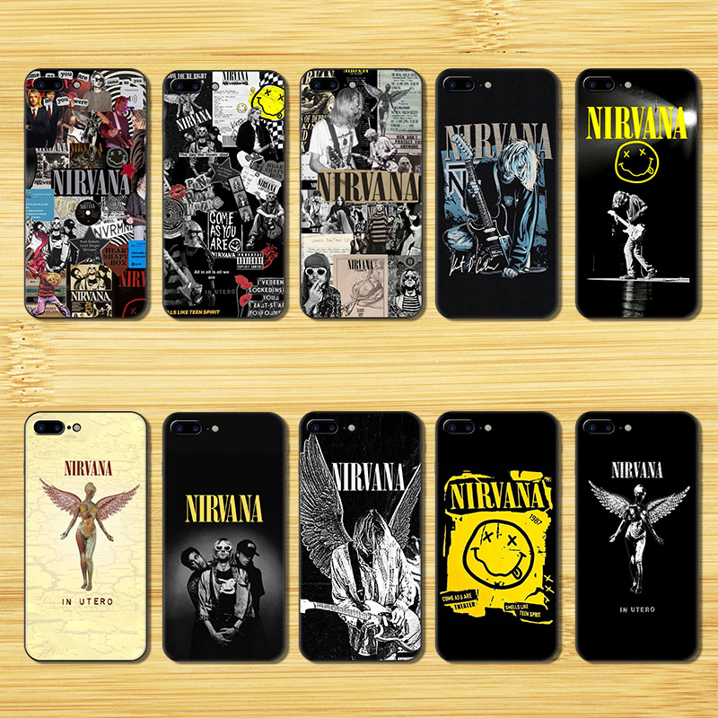 Soft black TPU color phone case for iPhone 5 5S 6 6S 7 8 Plus banda ...