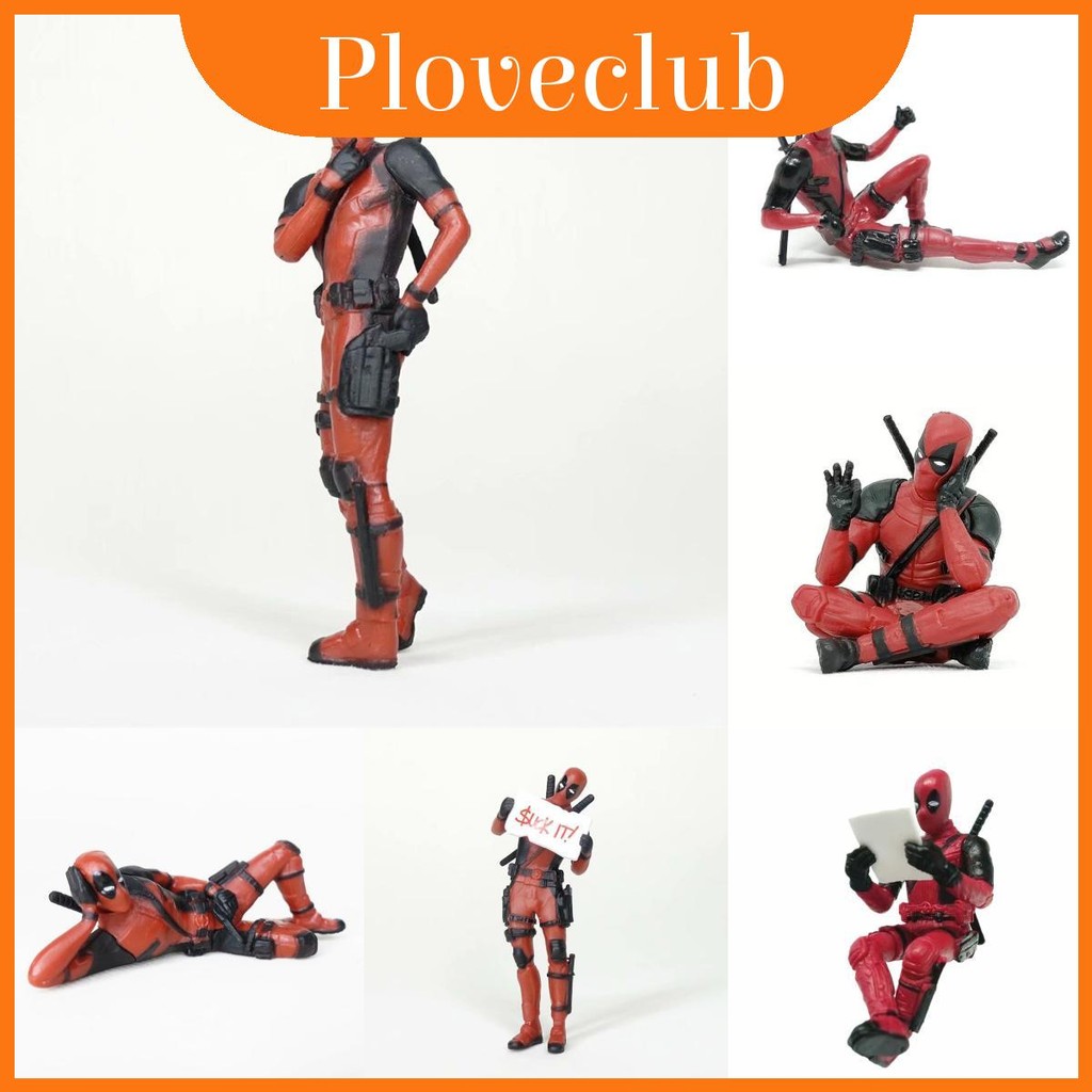 Lively Pvc Deadpool Model In Looking Back Pose Great Collections For X ...
