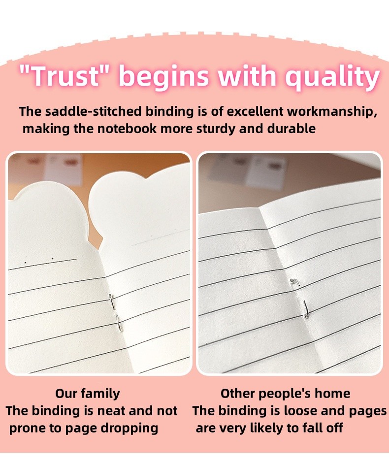 Cartoonish, high-appearancy-level, irregular-shaped small notebook for ...