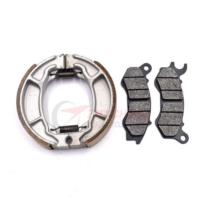 Motorcycle b Front Rear Brake Pads Drum Shoe Set Para sa Honda PCX 125 ...