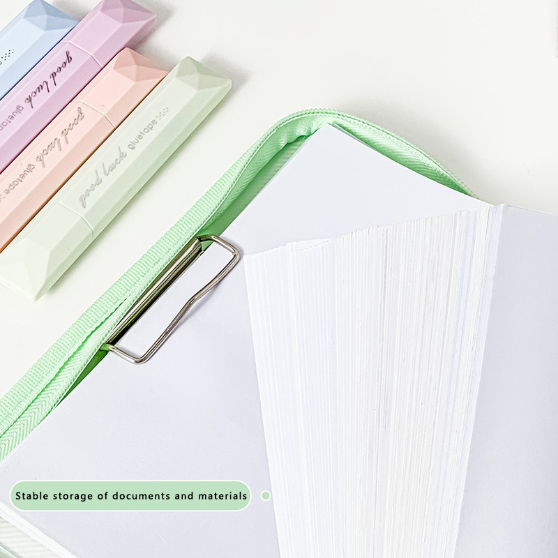 Student Handheld Transparent Nylon Mesh Folders Zipper Style Large Open ...