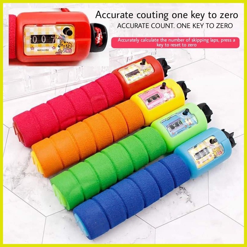 Luckin Mart Adjustable Counting Skipping Rope Automatic Count Jump Rope