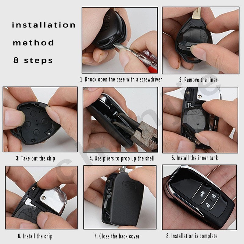 High quality for Toyota Vios flip key gen 4 2019 2020 2021 2022 2023 ...