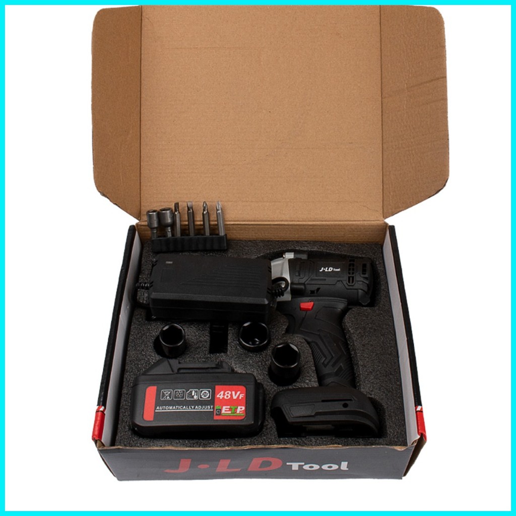 JLD Electric Impact Wrench 330N.m Ratchet Driver Cordless Brushless ...
