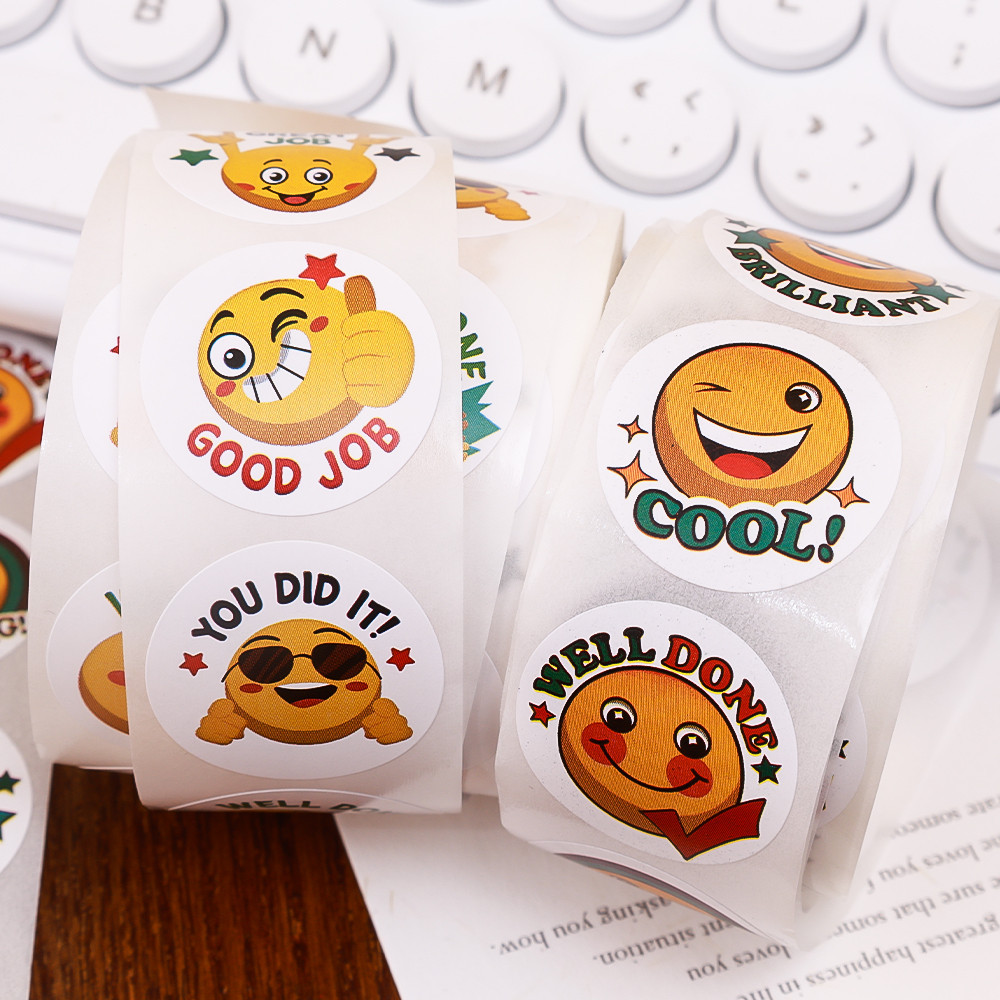 1000 Pcs Cartoon Funny Emoji Pattern Children Reward Sticker - DIY ...
