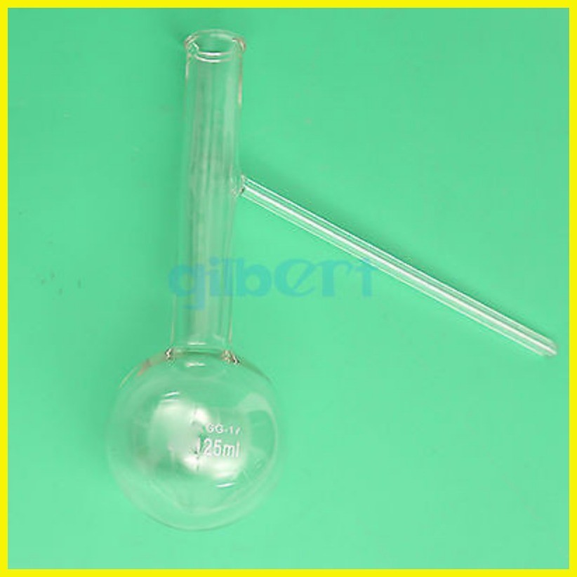 § ⊙ 30ml Glass Distillation Flask Round Bottom with Side Arm Distilling