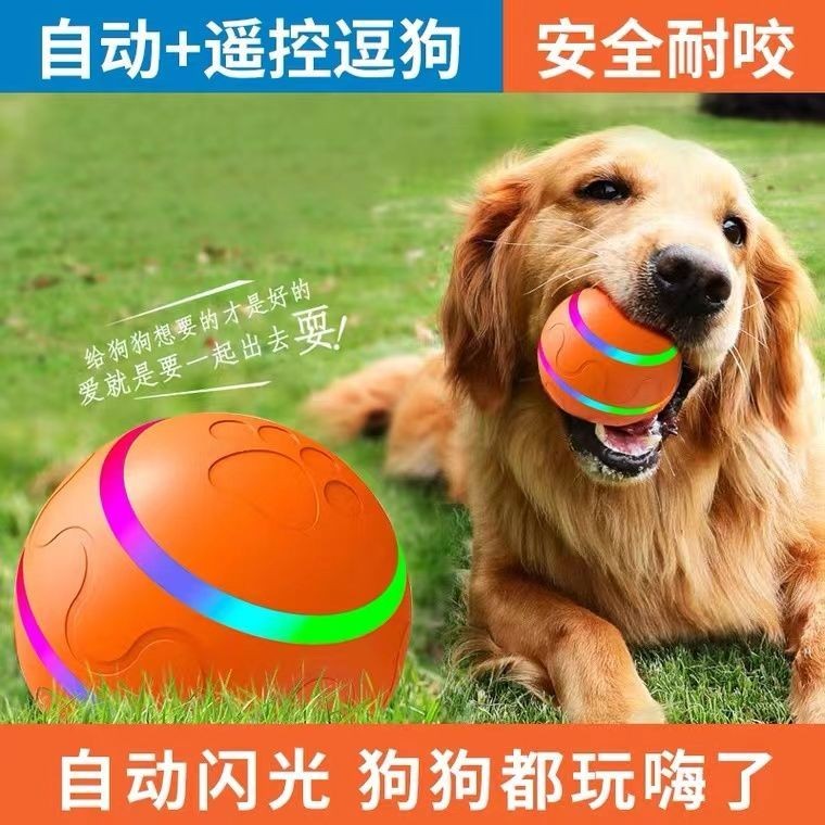 Dog Smart Toy Ball Automatic Remote Control Ball Large Dog Luminous ...