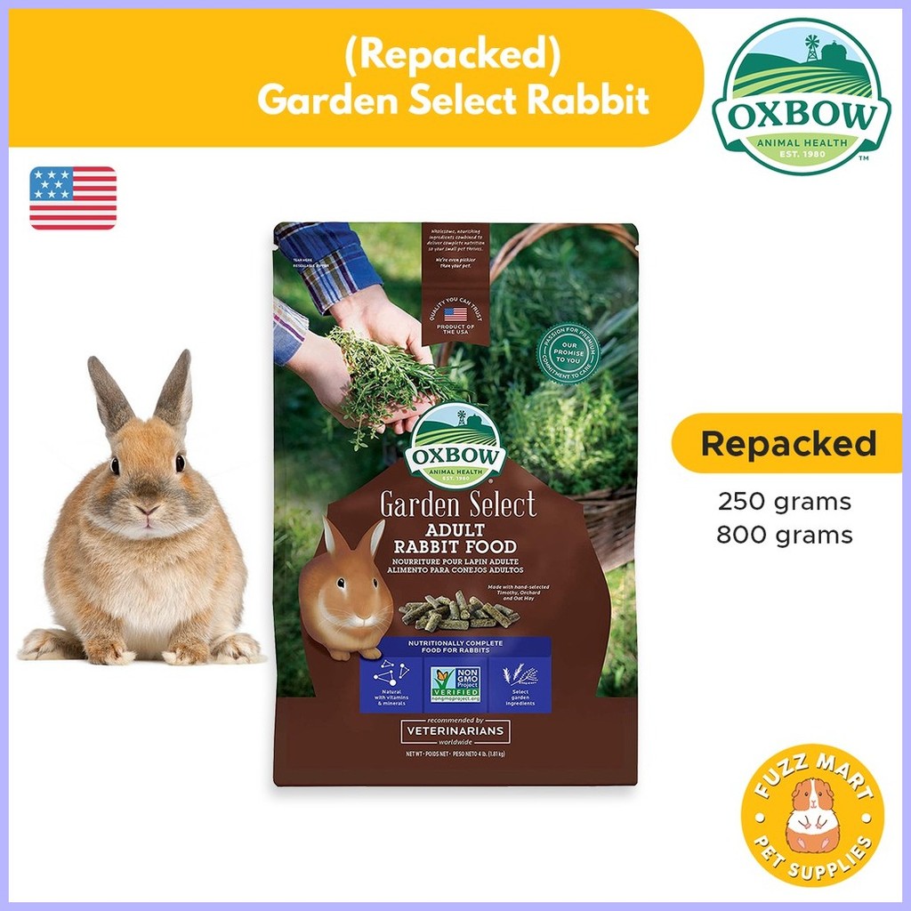 250g/800g) Oxbow Garden Select Rabbit Pellet Food for Adult / Young ⊙ ...