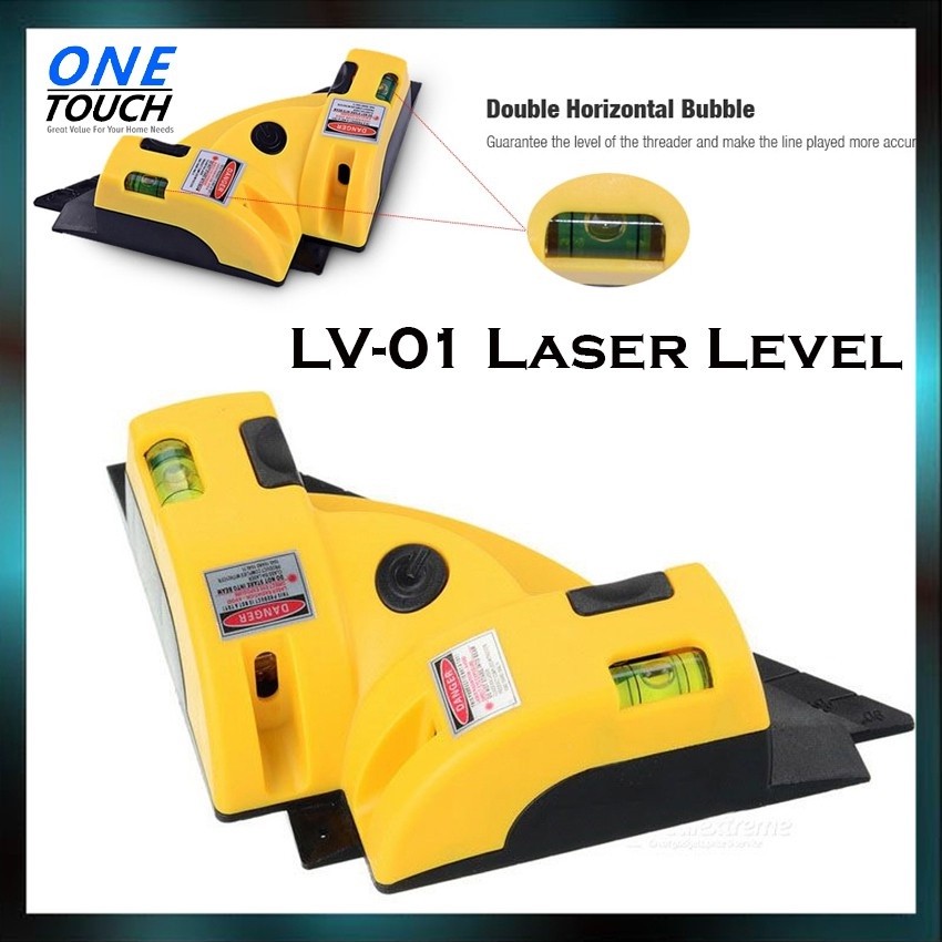 ONETOUCH Multi-Purpose Laser Spirit Level with Measure Tape Measuring ...