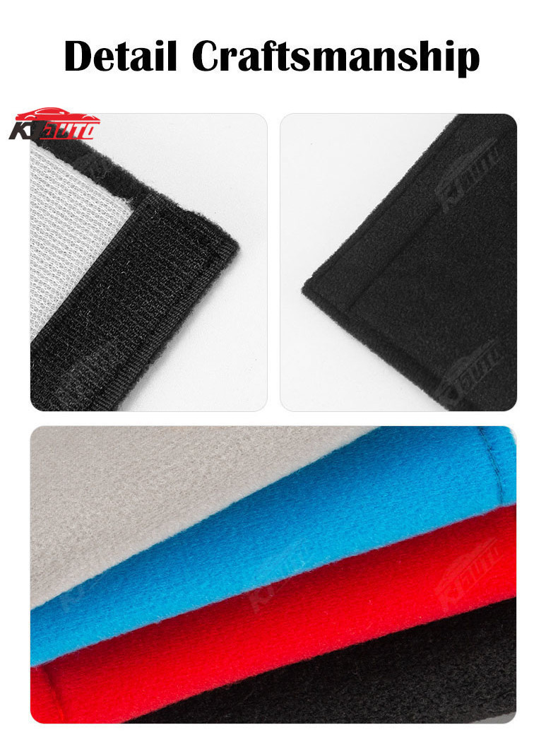 2-Pack Suede Leather Roof Handle Covers For Mazda – Interior Emblem / Logo Trim Accents – Feier47