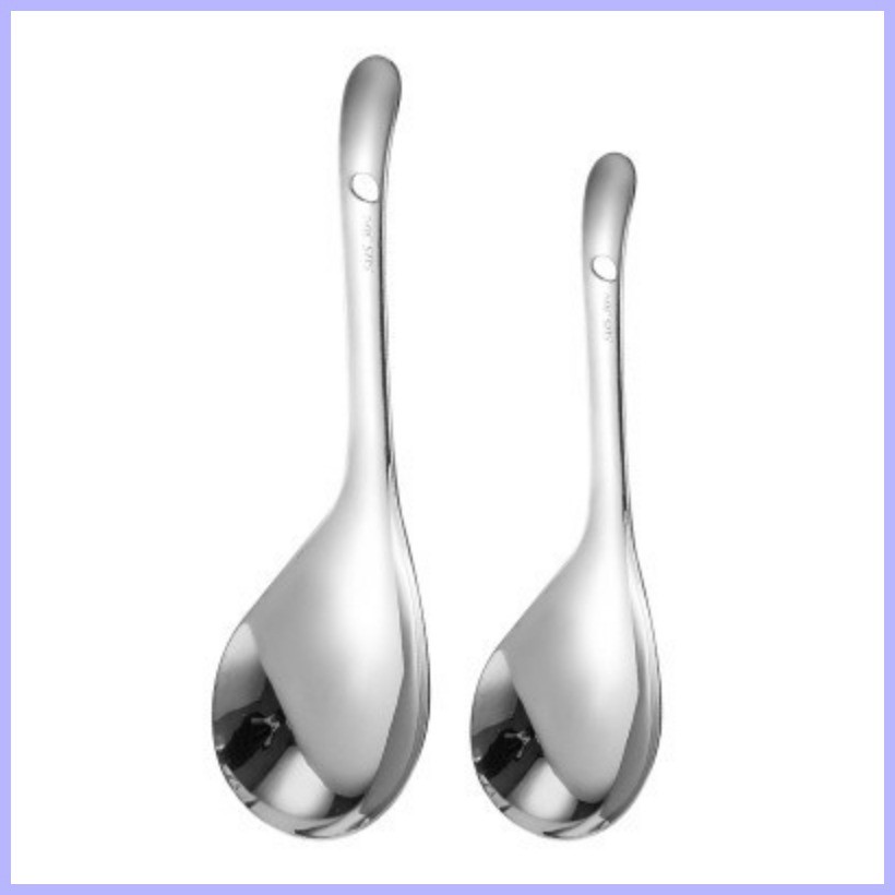 304 Stainless Steel Rice Paddle Soup Laddle Serving Spoon Vegetable ...