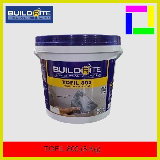 Quick Fix BUILDRITE TOFIL 802 (5kg) Paste Type Skim Coat | Shopee ...