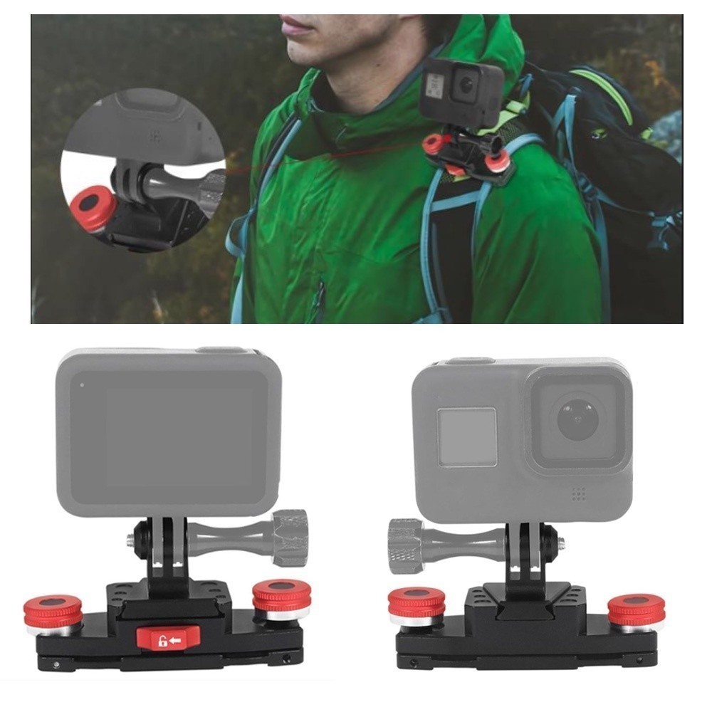 XT-XINTE Quick Release Clamp Aluminum Alloy Mini V Mount Plate ...