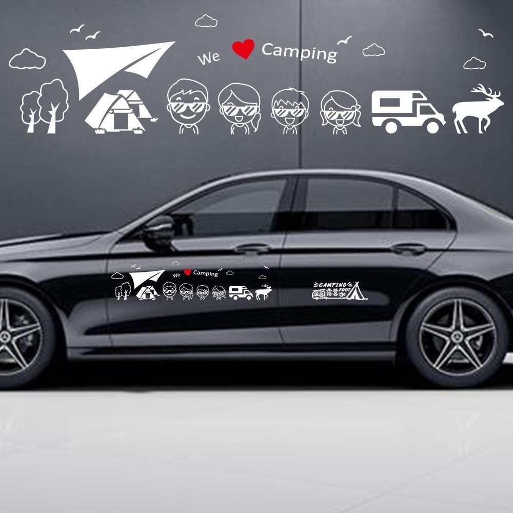 Family Outdoor Camping Car Styling Rear Windshield Window Body ...