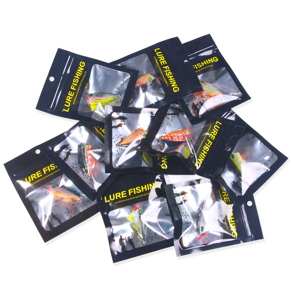 HENGJIA 2PCs Mini Popper Fishing Lure 4cm-3.2g Floating Poper Bait Top ...