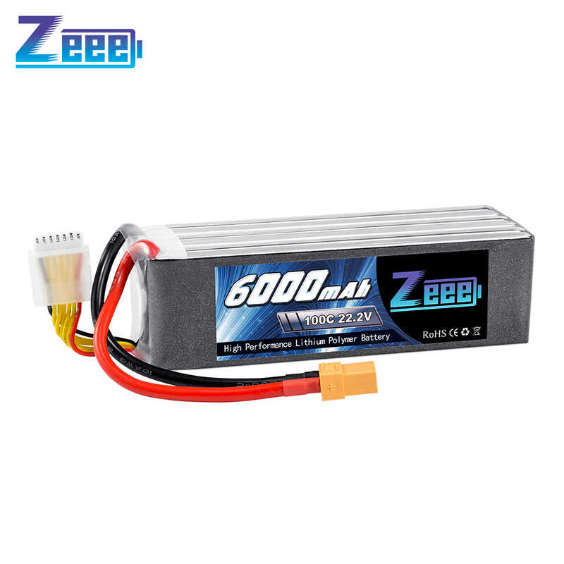 YOWOO 6S Batería De Grafeno 6000mAh 100C 22.2V Lipo Baterías Con Conector XT90 Para Mikado