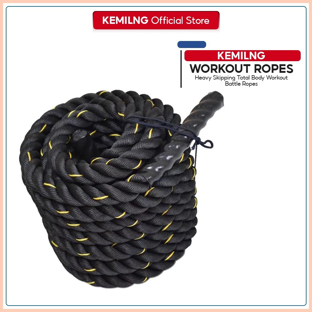 ∆ Kemilng Heavy Skipping Total Body Workout Battle Ropes | Shopee ...