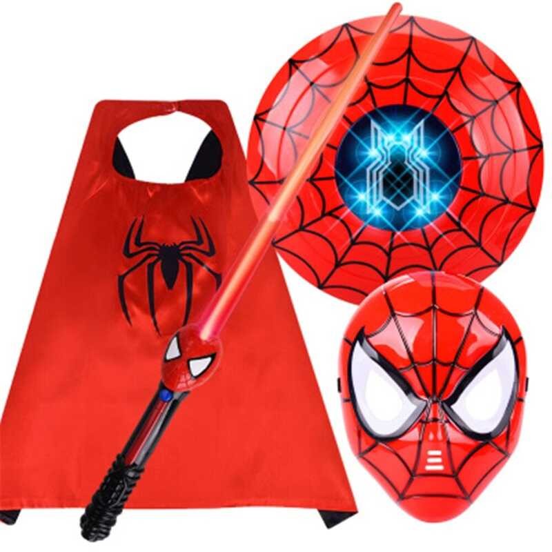 Movie Toys LED Sound Light Spider Man Custom Shield Sword Glove ...