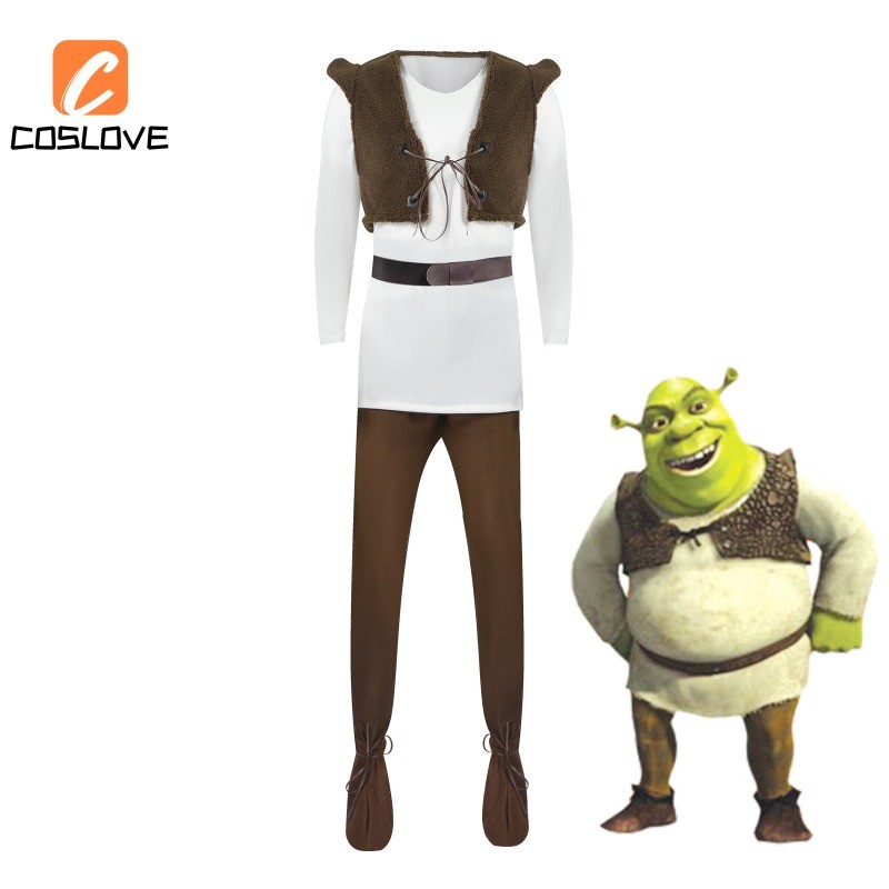 Classic Monster Shrek Cosplay Clothing Full Set Costume Suit For Adult ...