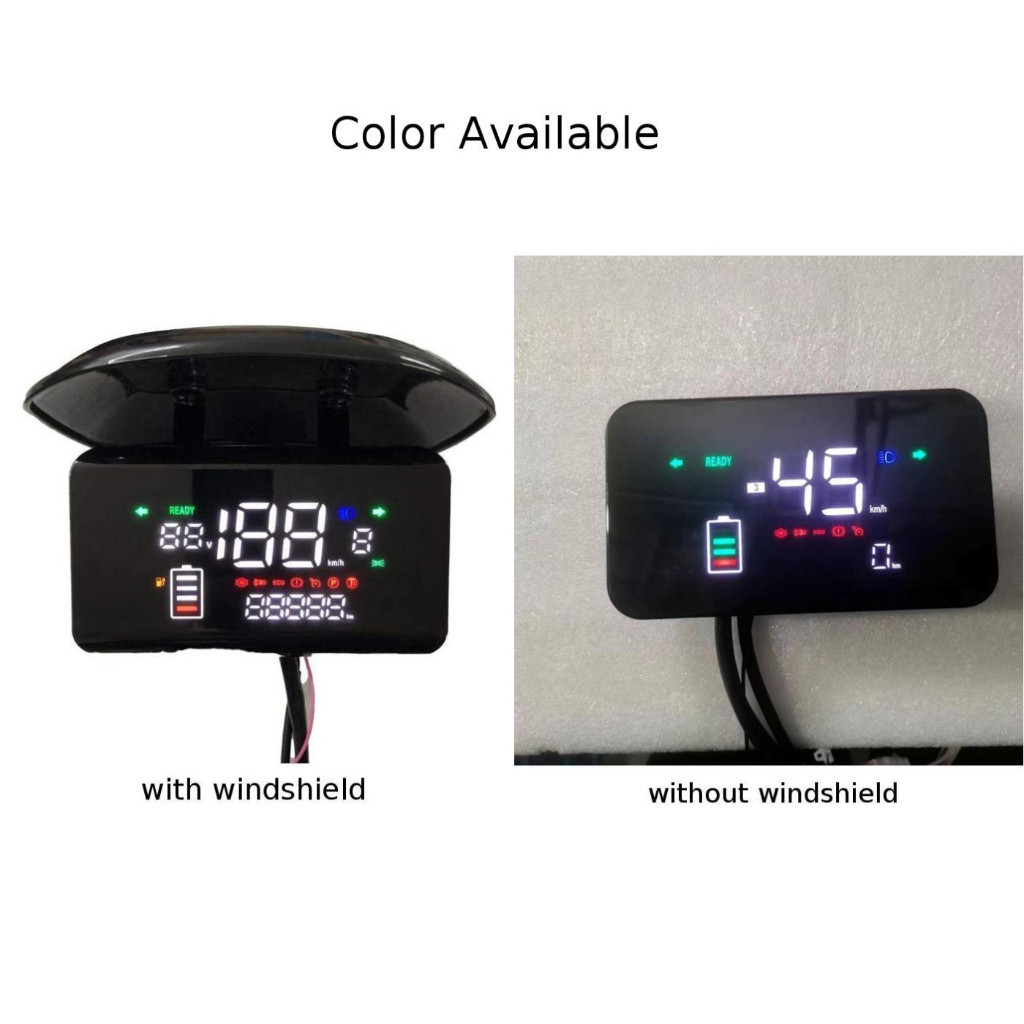 Universal 48V 60V 72V LCD Digital Speedometer Display Panel With ...