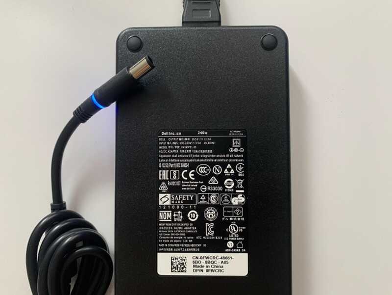Dell Precision 7780 Workstation Laptop Charging Source Adapter 240W ...