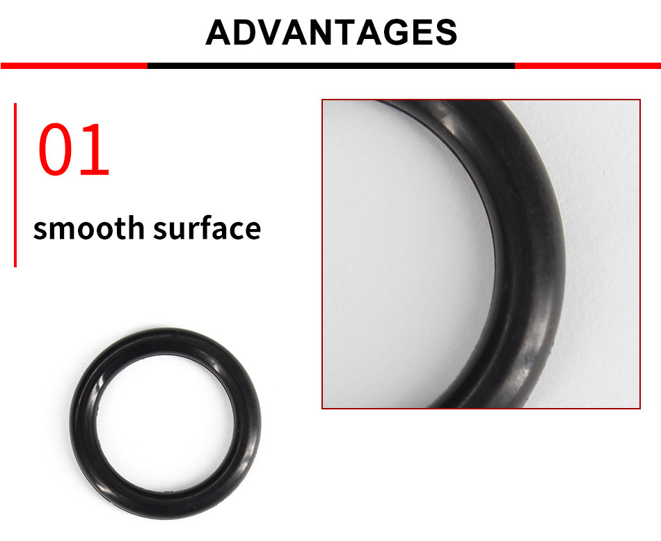 Ouling CS2mm Black 70A NBR Nitrile Rubber O-Ring washer Shock-absorbing ...