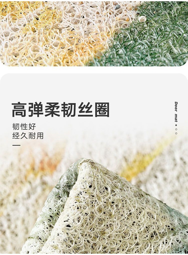 Small Fresh Flower Silk Hoop Carpet Ins Style Entry Door Dust-removing ...