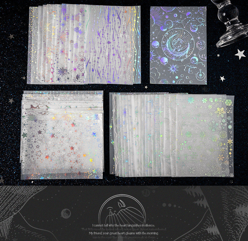 10 sheets Scrapbook Paper Translucent Vellum Paper Craft Scrapbooking ...