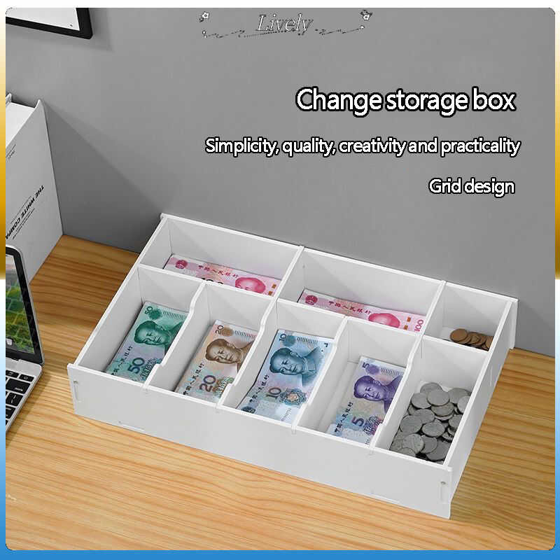 Desktop loose change financial banknote cash register drawer-type ...