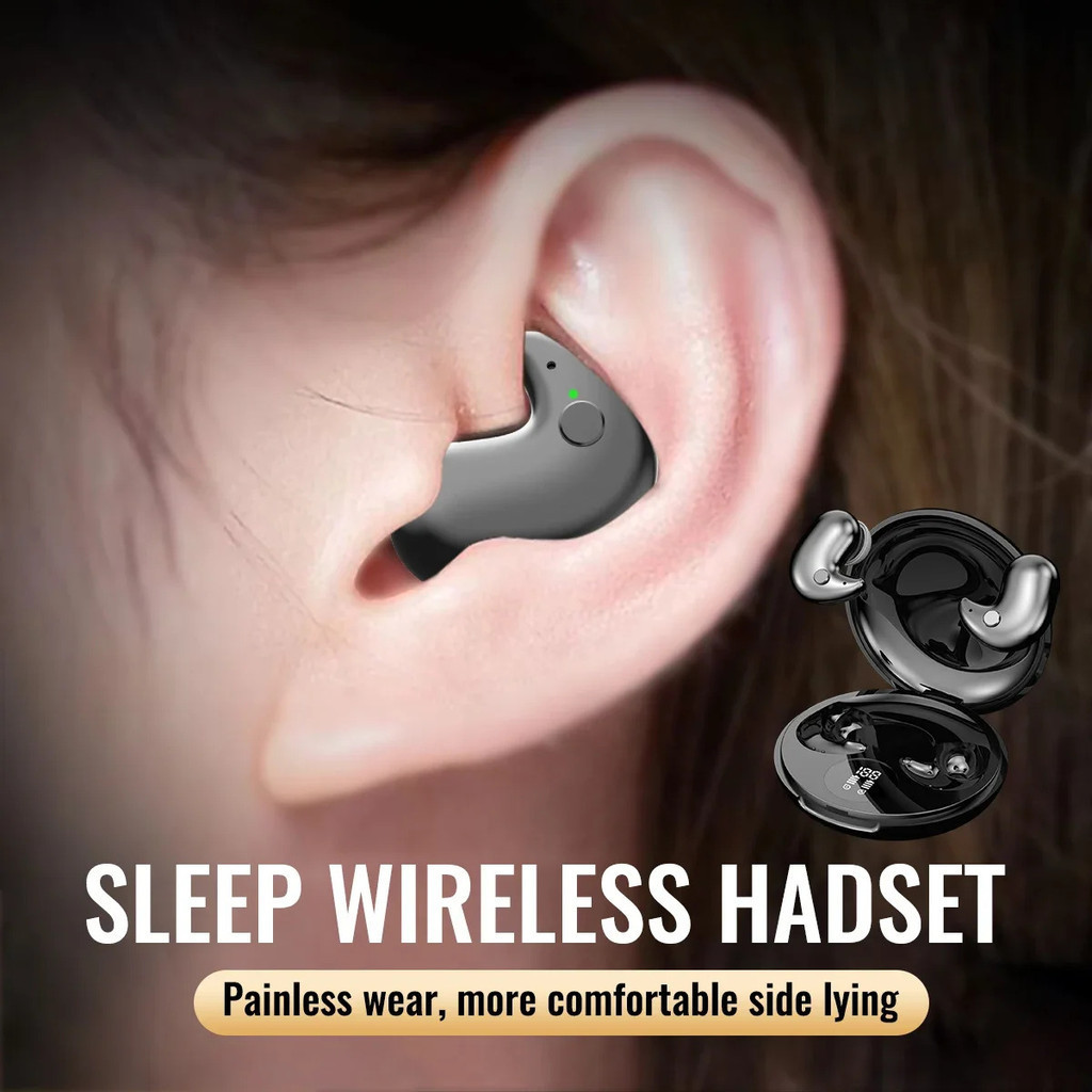 Sleep Invisible Stereo Headset IPX5 Waterproof Wireless Bluetooth 5.3 ...