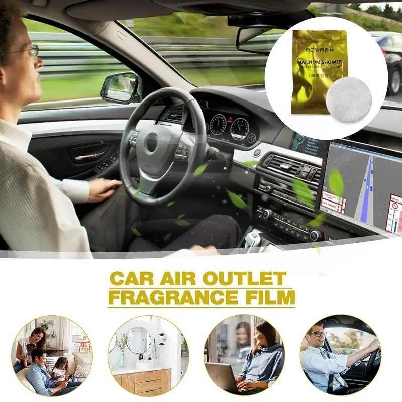 Car Air Vent Clip Freshener Refills Solid Fragrance Replacement Pads