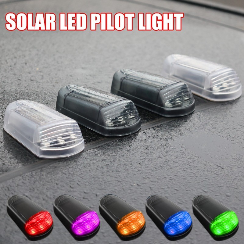 Truck Lorry Solar Powered Roof Lights - LED Signal Lamps - Car Night ...