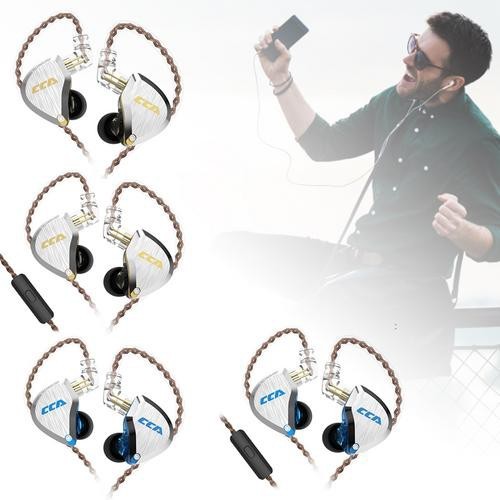 in stock CCA C12 Hybrid Earphones Ring Iron 12 Unit In-ear HIFI Noise ...