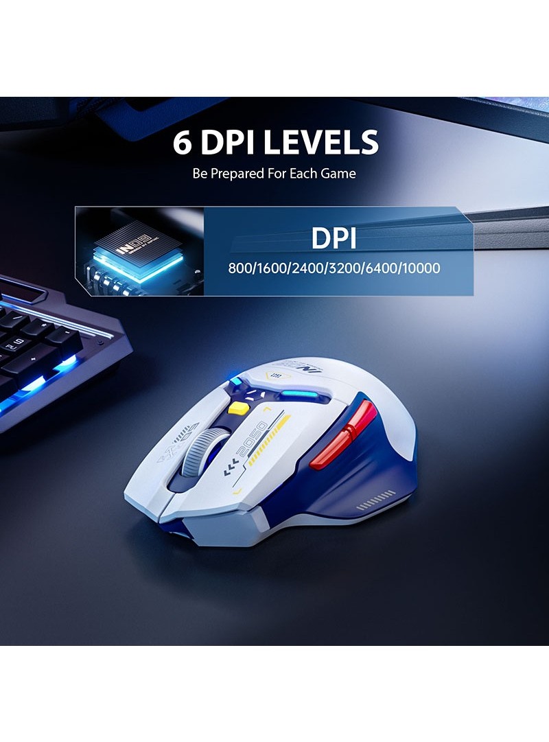 INPHIC IN9 Wireless Bluetooth Gaming Mouse Three-mode Ergonomic Macro ...