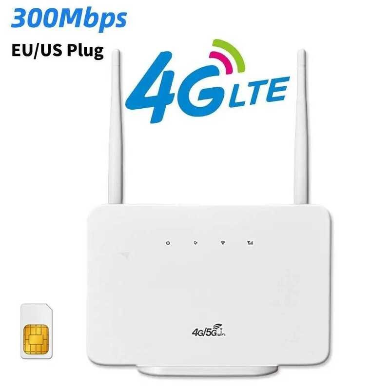 4G LTE 300Mbps CPE Router Wireless Modem Rj45 LAN WAN External Antenna ...