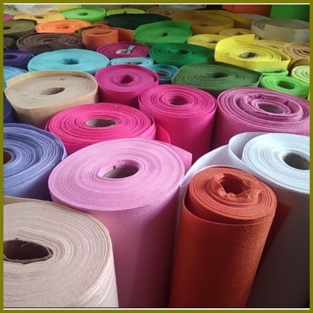 Hard felt cloth fabric (36x36 inches) craft background vlog | Shopee ...