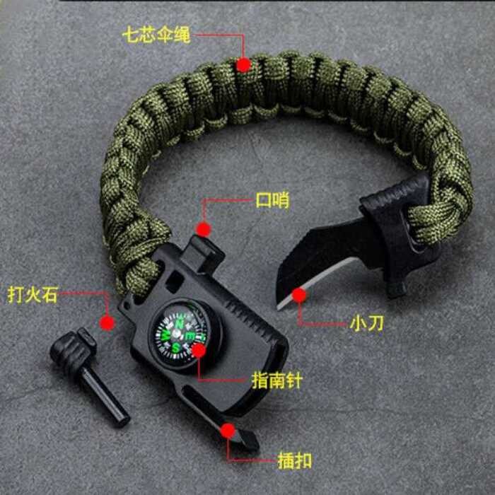 Defensive Umbrella Rope Field Tactical Compass Survival Equipment ...