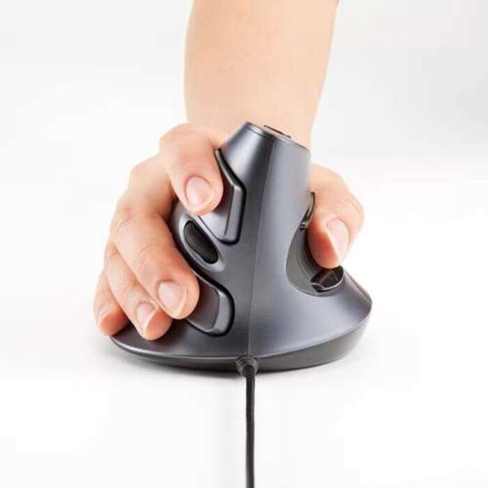 Japanese SANWA wireless mouse USB computer laptop desktop vertical grip ...