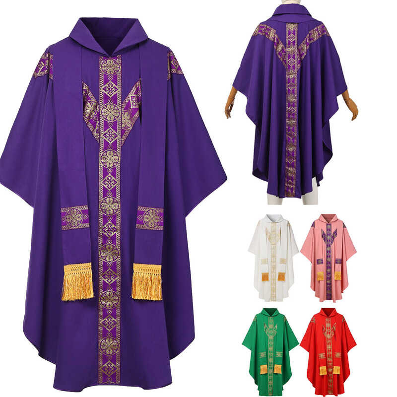 Clergy Priest Celebrant Chasuble Catholic Church Her Mass Vestments ...