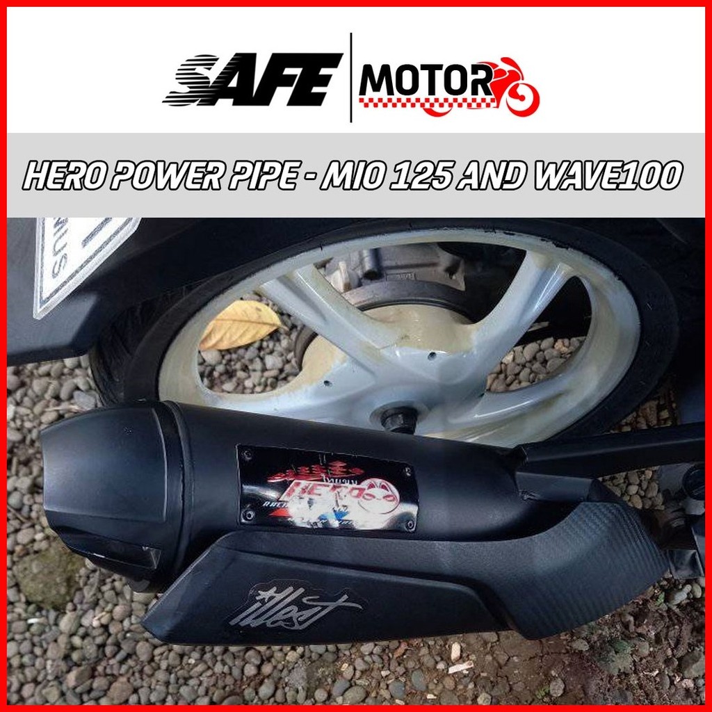 Racing Hero Muffler Pipe V4 1set For MIO i 125/WAVE 100 | Shopee ...