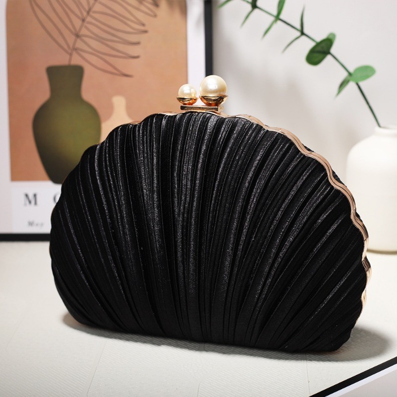 New shell dinner bag pleated dress evening bag | Shopee Philippines