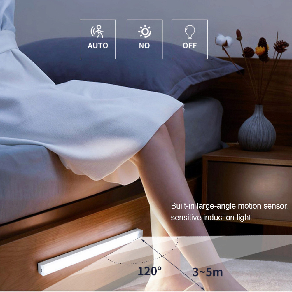 Motion Sensor LED Night Light TYPE-C Rechargeable Magnetic Smart ...
