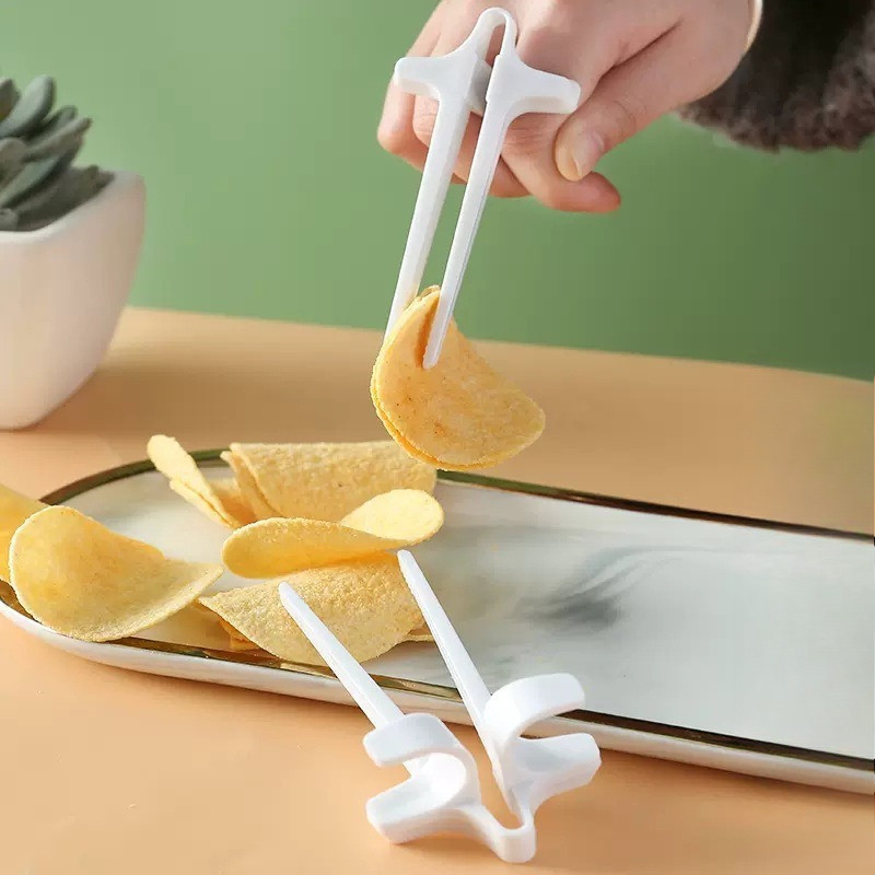 4 PCS Finger Chopsticks Game Controllers Lazy Assistant Food Holder ...